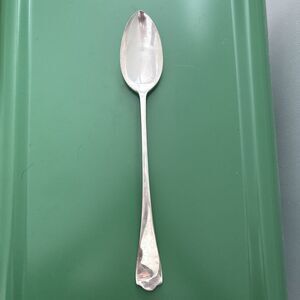 Huge 14 Inch Fiddle & Thread Pattern Basting Silver Plated Serving Spoon